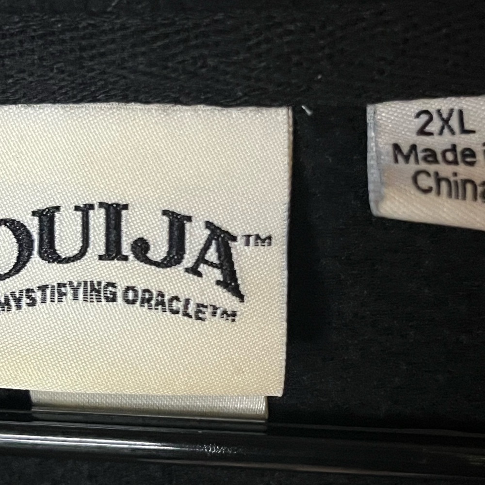 Black Ouija Cropped Hoodie - Picture 2 of 6